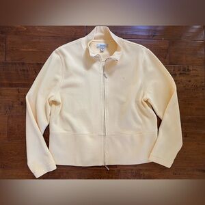 Faconnable Light Butter Yellow Zip-Up Polo Jacket